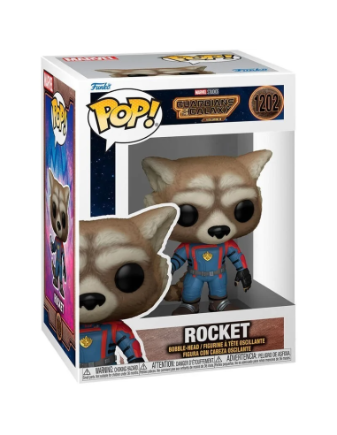 Funko Pop! Vinyl: Marvel - Rocket Racoon - Guardianes de la Galaxia - 1202