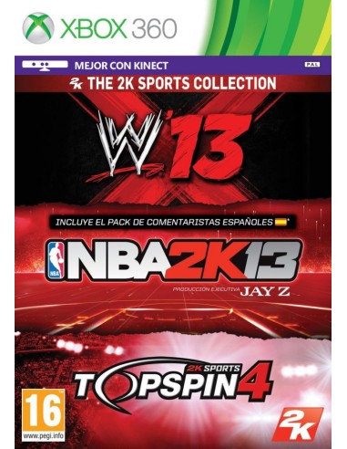 NBA 2K13 - WWE 2K13 - Top Spin 4 - Xbox 360