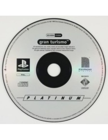 Gran Turismo - Platinum Disco Suelto - PS1