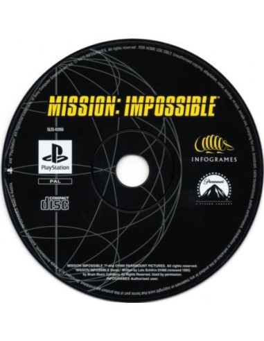 Mission Impossible - Disco y manual - PS1