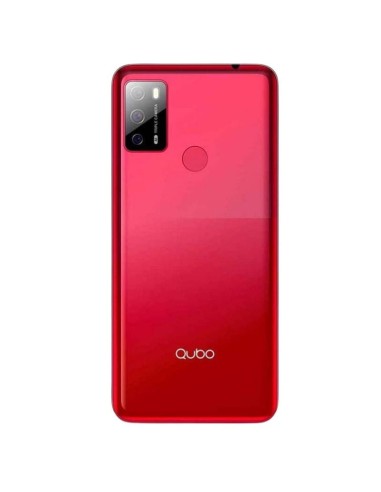 Qubo P668 - 3Gb/32GB - 4G - 6,53" - Sensor de huella - Dual Sim - 4900mAh - 8MP + 0,3MP + 5MP - Rojo