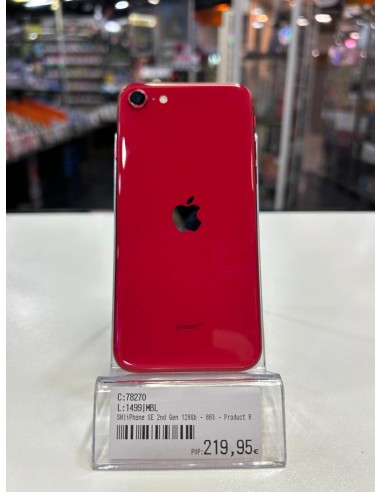 iPhone SE 2nd Gen 128Gb - Salud Batería 86% - Product RED