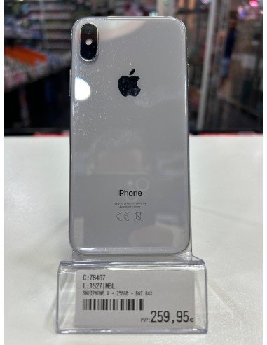 Iphone X 256GB - Salud Batería 84% - Plata