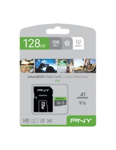 Tarjeta Micro SD PNY 128 GB Elite uhs c10