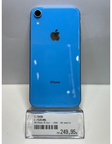 iPhone XR Azul - 128GB - 99 bateria