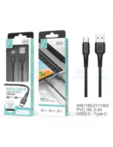 Cable USB Tipo C3.4A 1M Carga Rápida IKREA WB1158