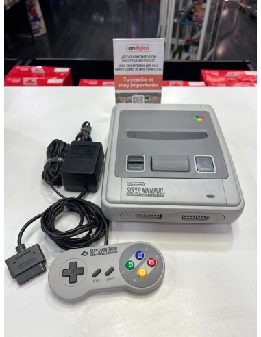 Consola Super Nintendo SNES con mando