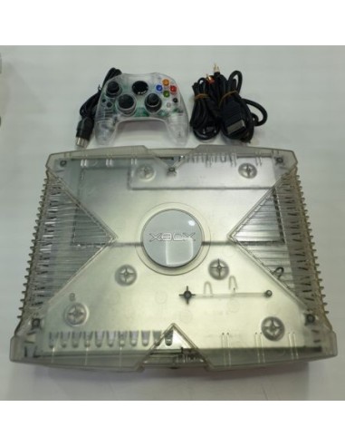 Consola Xbox Crystal - Cableado y Mando Compatible