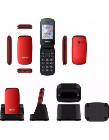 Teléfono Maxcom Comfort MM817 2Gb 2,4 Concha Rojo