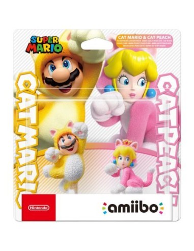 Amiibo Mario Felino Y Peach Felina (Pack 2 En 1)