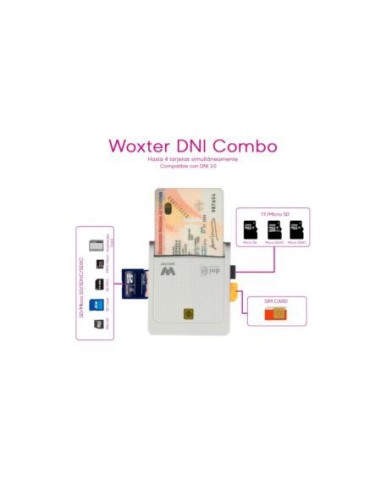 Woxter Lector Dni Electrónico Combo Blanco