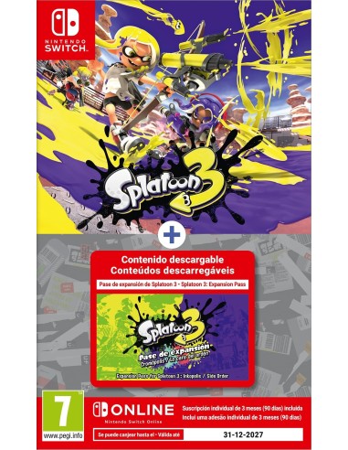 Splatoon 3 + Pase de expansión + 3 Meses - Switch