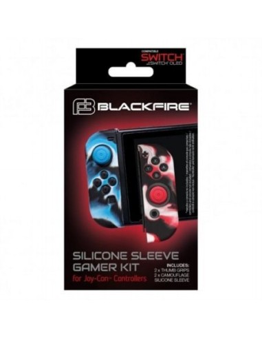 Joycon Silicona Gamer Kit Blackfire Swtich