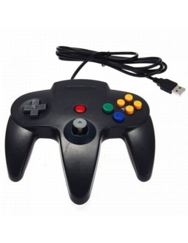 Mando Compatible Nintendo 64 - Negro