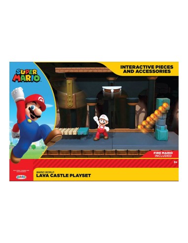 Playset Castillo de Lava - Super Mario - Nintendo